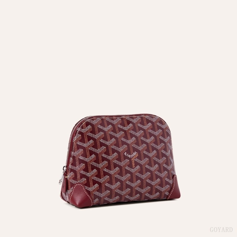 Burgundy Goyard Vendôme Cosmetic Pouch | XWIC9392