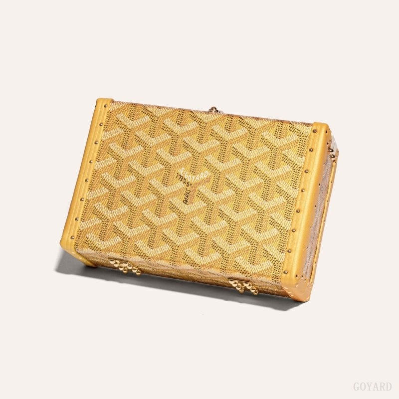 Gold Goyard MINAUDIÈRE TRUNK BAG | HTBR5417