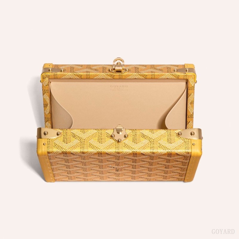 Gold Goyard MINAUDIÈRE TRUNK BAG | HTBR5417