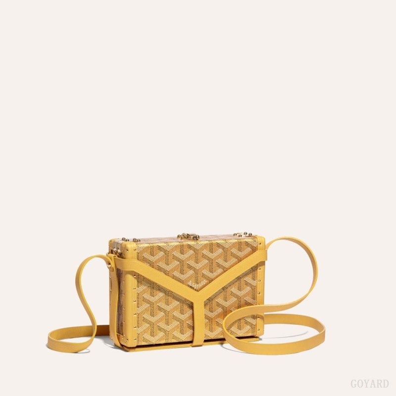 Gold Goyard MINAUDIÈRE TRUNK BAG | HTBR5417