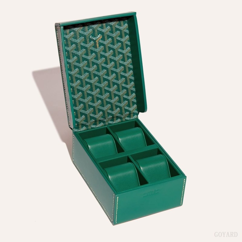 Green Goyard 4 WATCH CASE | TJMS9736