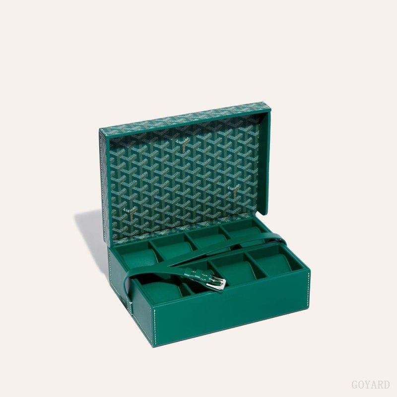 Green Goyard 8 WATCH CASE | PEDX9059