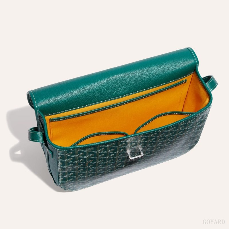 Green Goyard Belvedere MM Bag | WYKM1383