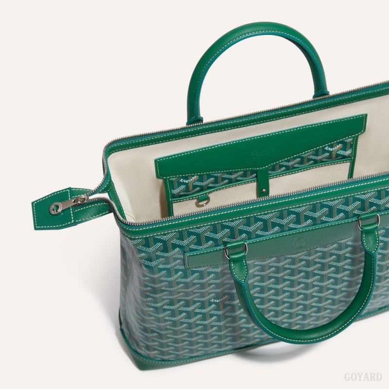 Green Goyard Cisalpin Document Case | MBUN3641