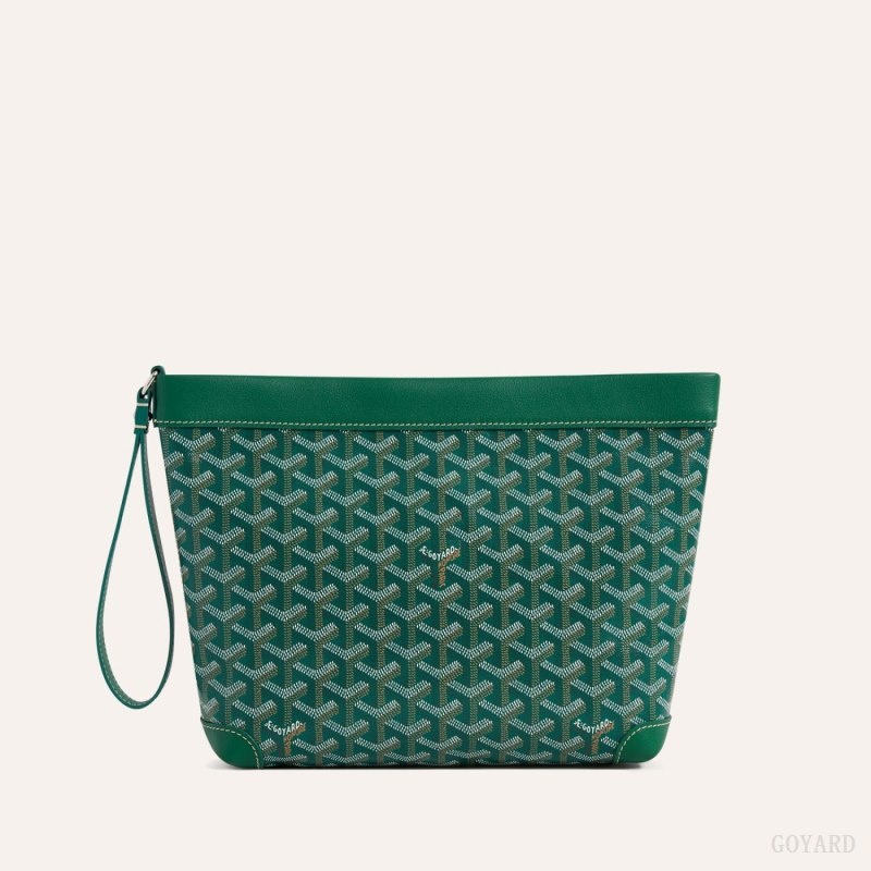 Green Goyard Conti pouch | FPZI7661