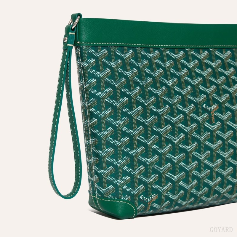 Green Goyard Conti pouch | FPZI7661