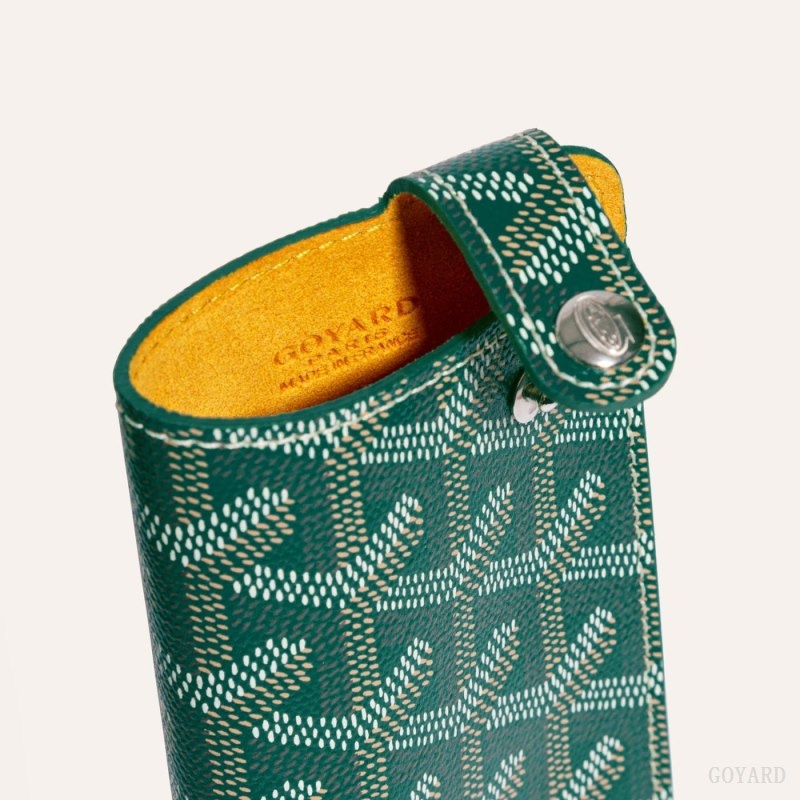 Green Goyard MONTMARTRE PM GLASSES CASE | OQVX8480