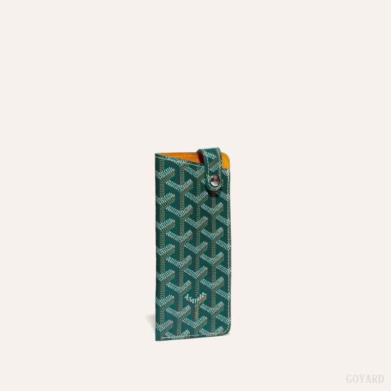 Green Goyard MONTMARTRE PM GLASSES CASE | OQVX8480