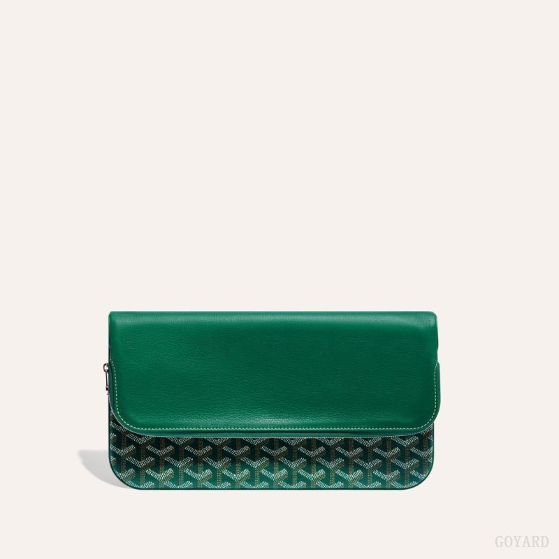 Green Goyard SAINTE-MARIE CLUTCH | BROV3172