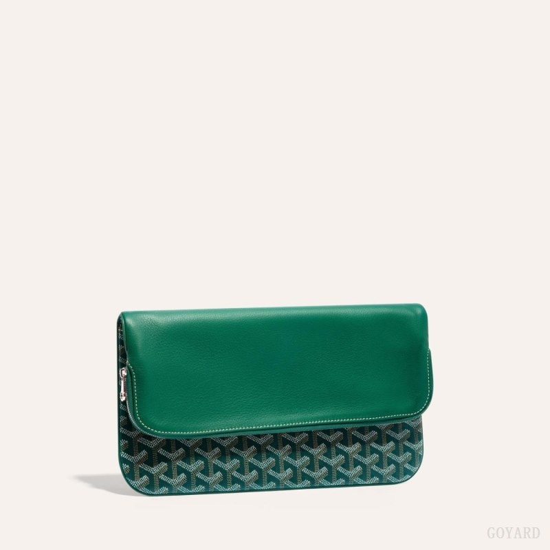 Green Goyard SAINTE-MARIE CLUTCH | BROV3172