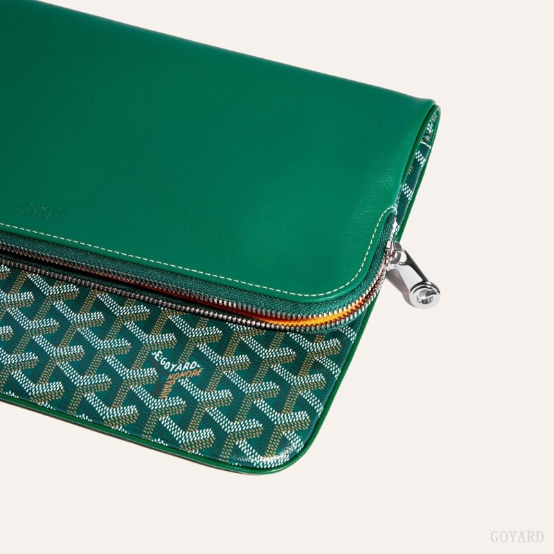 Green Goyard Sainte-Marie GM Clutch | NZPL6572