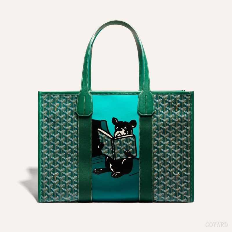 Green Goyard VILLETTE TOTE BAG | LMXS2721