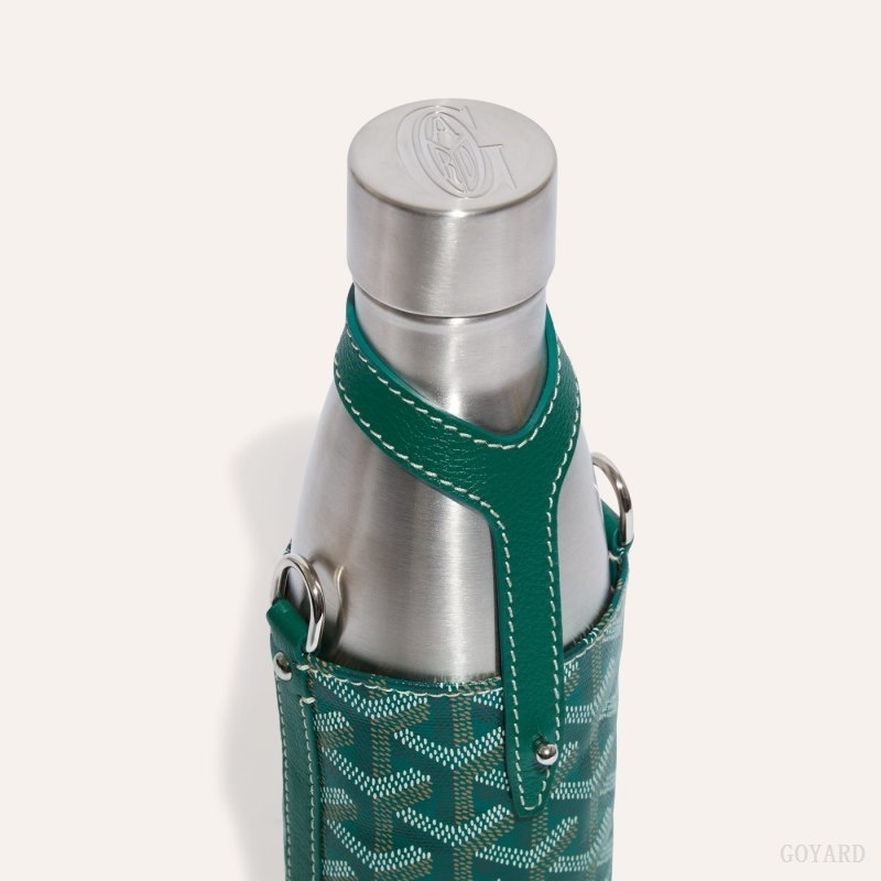 Green Goyard Yonne MM Case & Flask | UDKP0567