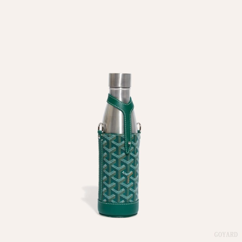 Green Goyard Yonne MM Case & Flask | UDKP0567