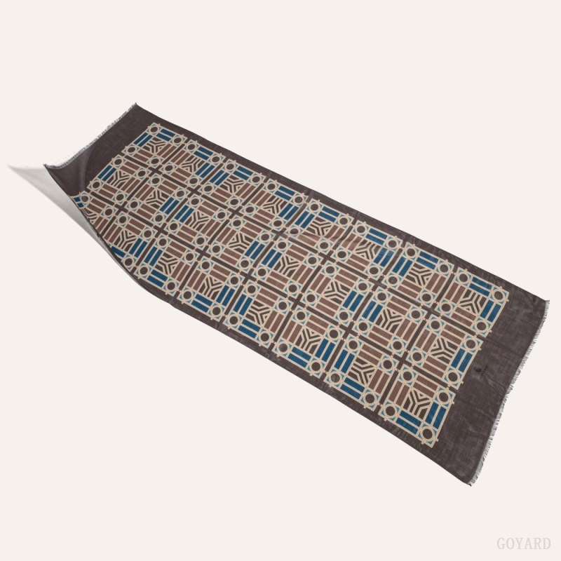 Grey / Beige Goyard Muffler N°4 | KPAX5570