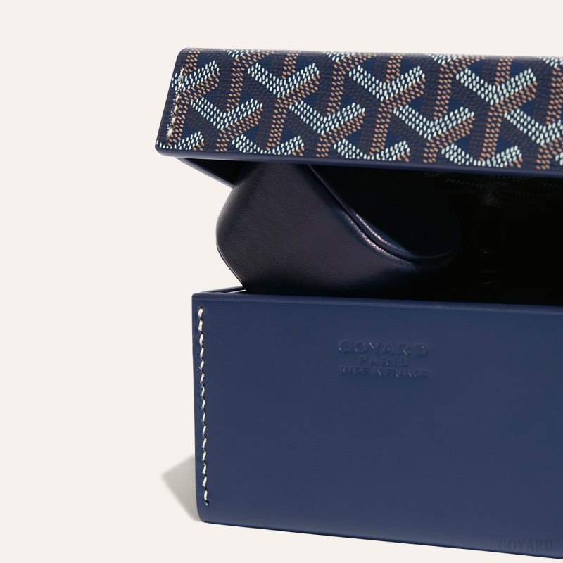 Navy Blue Goyard 4 WATCH CASE | CFCG9966