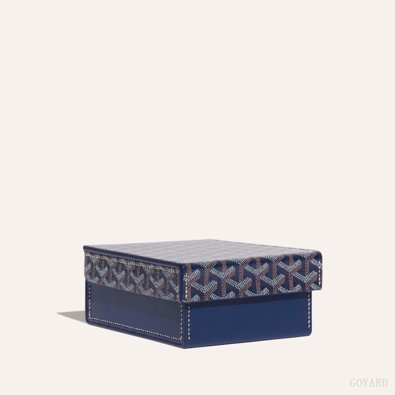 Navy Blue Goyard 4 WATCH CASE | CFCG9966