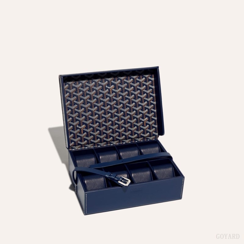 Navy Blue Goyard 8 WATCH CASE | SFXD1112