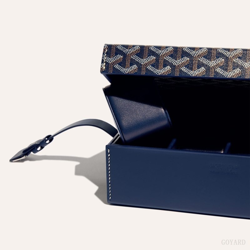 Navy Blue Goyard 8 WATCH CASE | SFXD1112