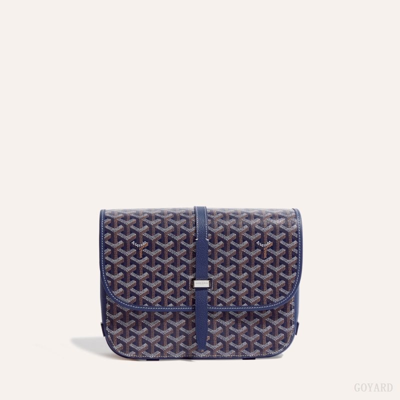 Navy Blue Goyard Belvedere MM Bag | ZSIQ4803