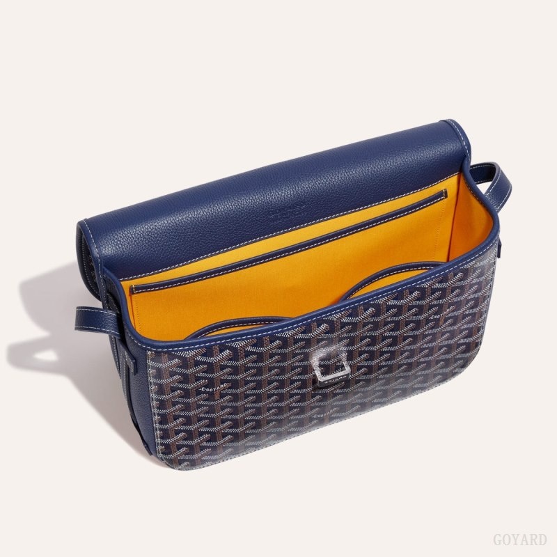 Navy Blue Goyard Belvedere MM Bag | ZSIQ4803