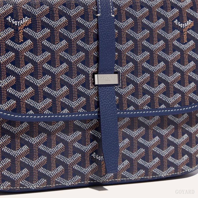 Navy Blue Goyard Belvedere MM Bag | ZSIQ4803