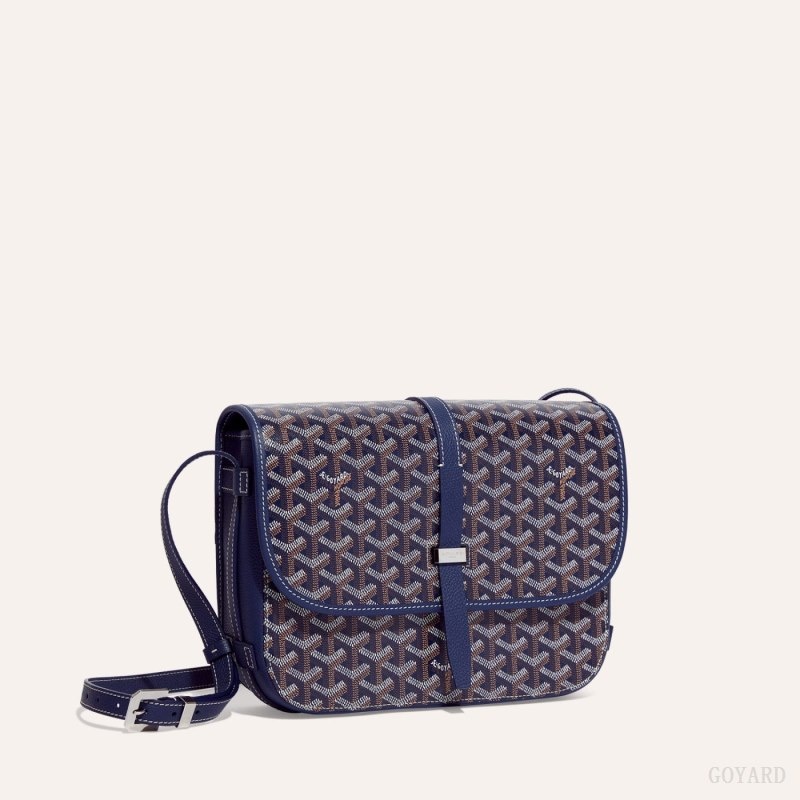 Navy Blue Goyard Belvedere MM Bag | ZSIQ4803