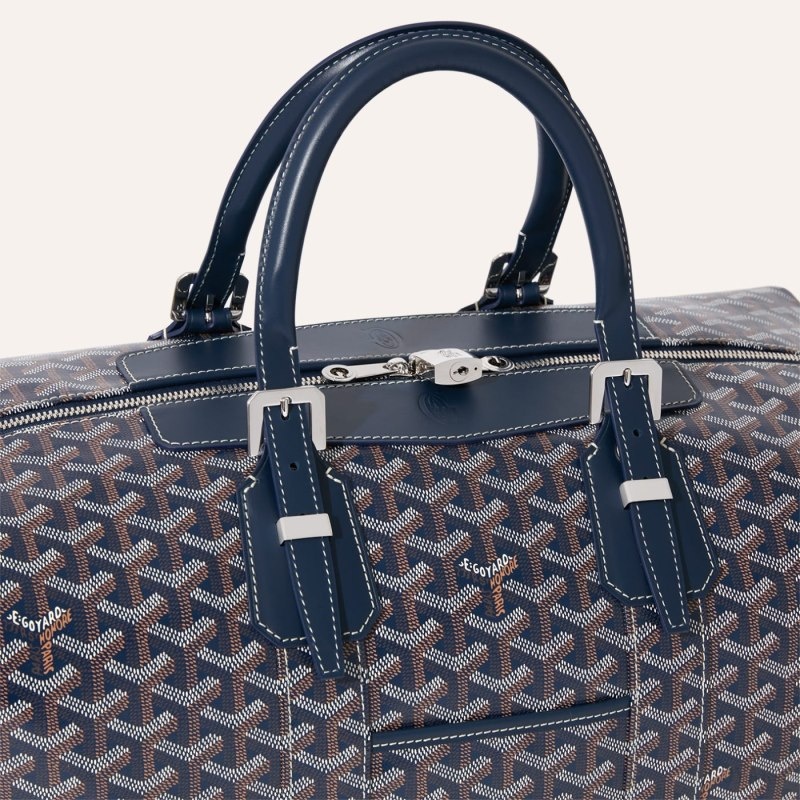 Navy Blue Goyard Bowling 45 bag | EZWX8422