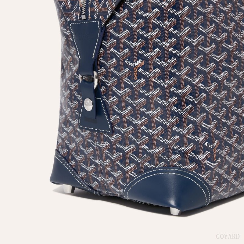 Navy Blue Goyard Bowling 45 bag | EZWX8422