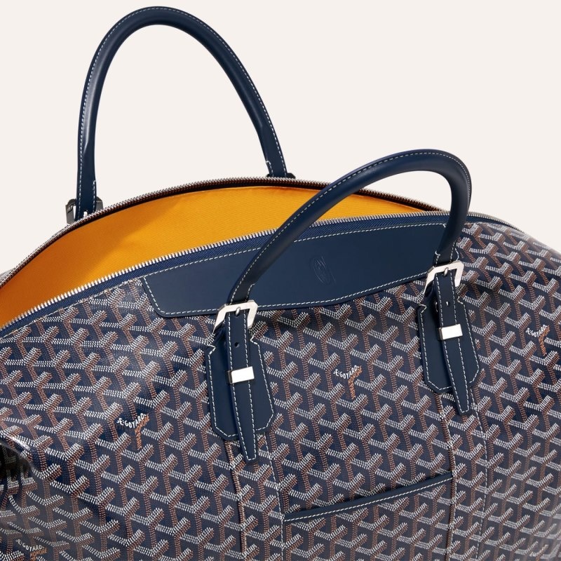 Navy Blue Goyard Bowling 55 bag | TREJ1405