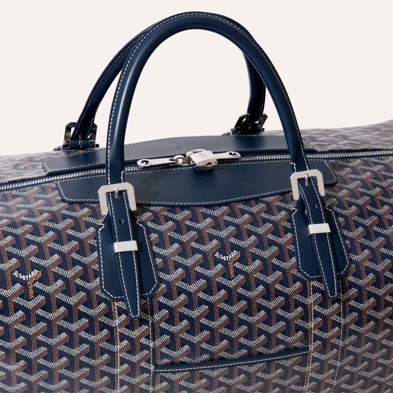 Navy Blue Goyard Bowling 55 bag | TREJ1405