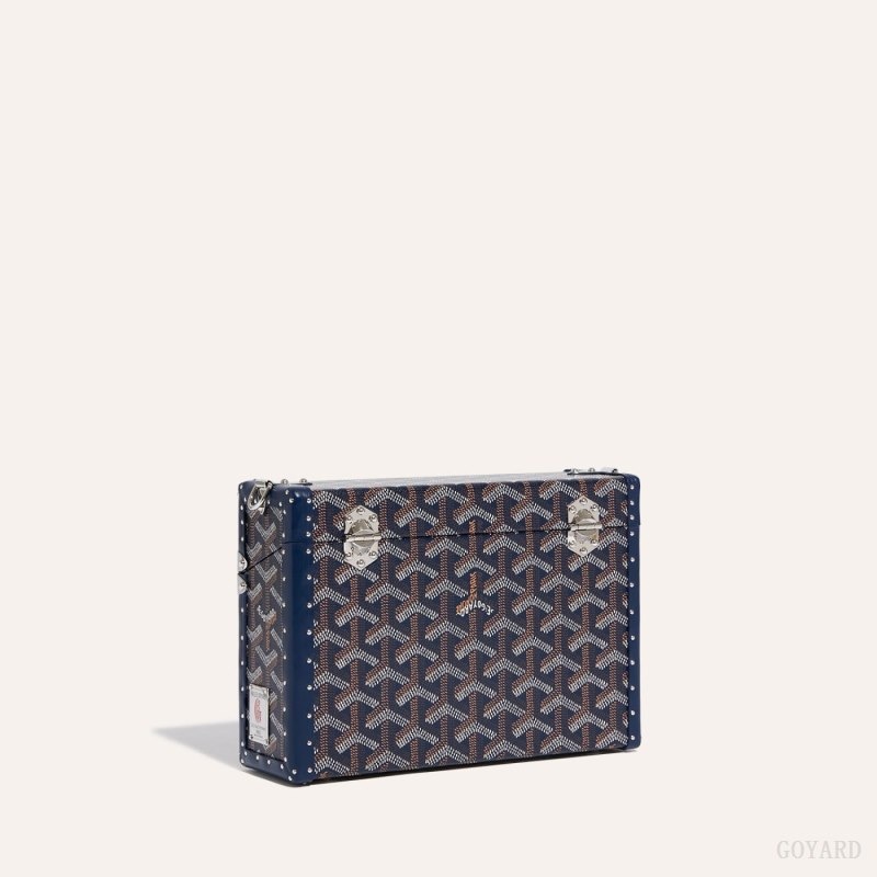 Navy Blue Goyard Cassette Trunk Bag | QUUP1334