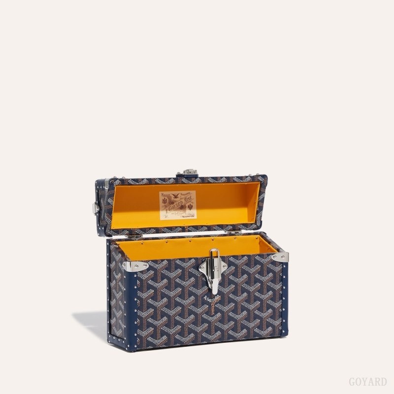 Navy Blue Goyard Cassette Trunk Bag | QUUP1334