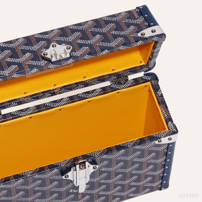 Navy Blue Goyard Cassette Trunk Bag | QUUP1334