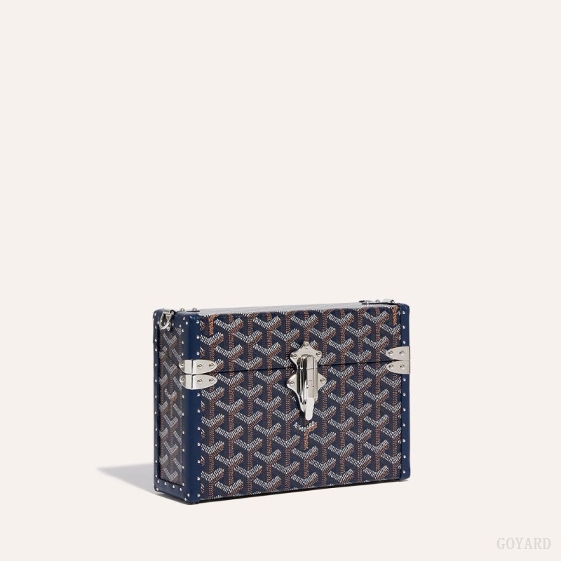 Navy Blue Goyard Cassette Trunk Bag | QUUP1334