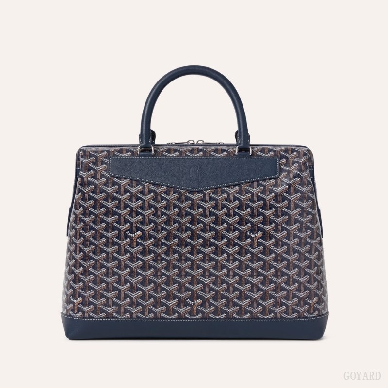 Navy Blue Goyard Cisalpin Document Case | ADGM3114