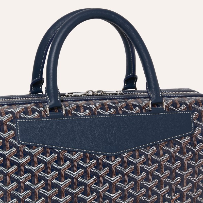 Navy Blue Goyard Cisalpin Document Case | ADGM3114