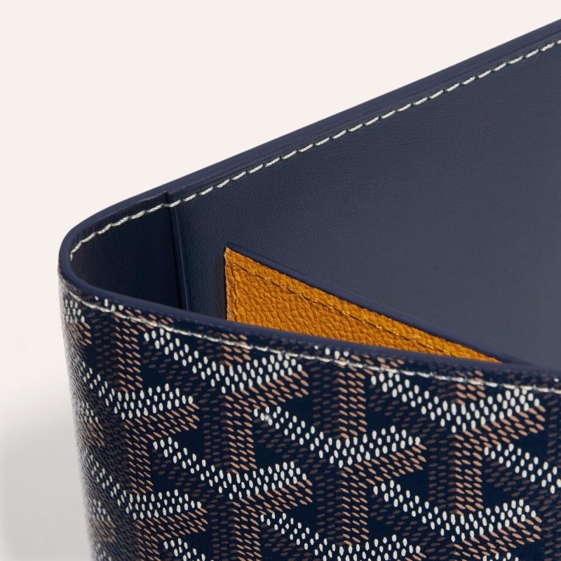 Navy Blue Goyard GRENELLE PASSPORT COVER | PGBG9434