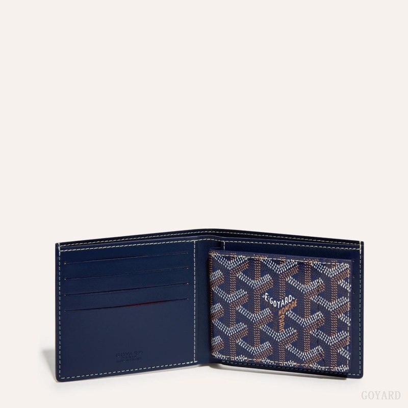 Navy Blue Goyard INSERT VICTOIRE CARD WALLET | KOYK2193