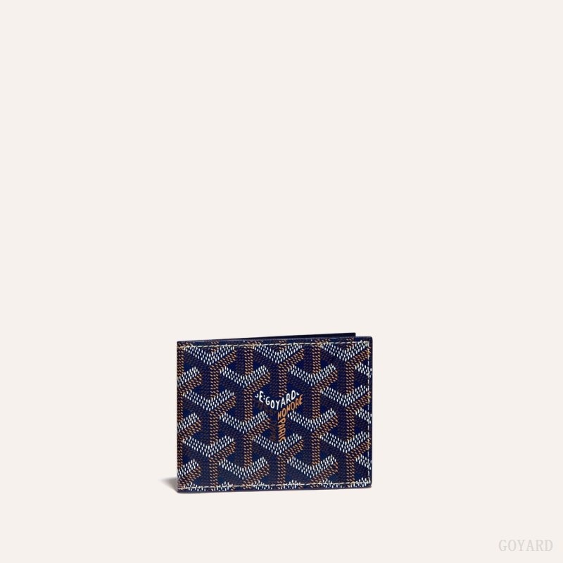 Navy Blue Goyard INSERT VICTOIRE CARD WALLET | KOYK2193