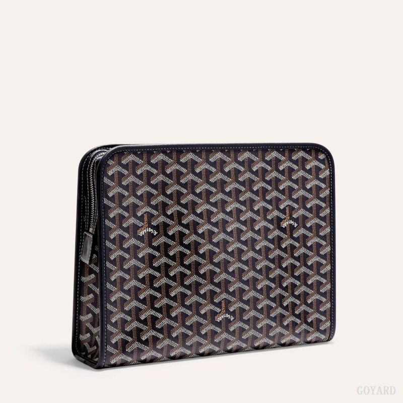 Navy Blue Goyard JOUVENCE GM TOILET BAG | IVXS4228