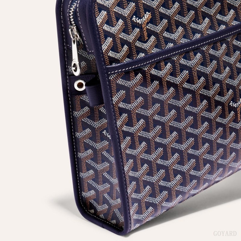 Navy Blue Goyard JOUVENCE GM TOILET BAG | IVXS4228