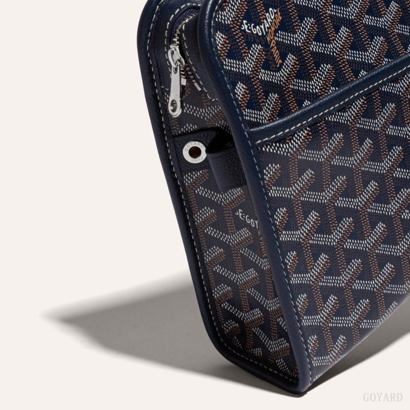 Navy Blue Goyard JOUVENCE MM TOILET BAG | LIDF0126