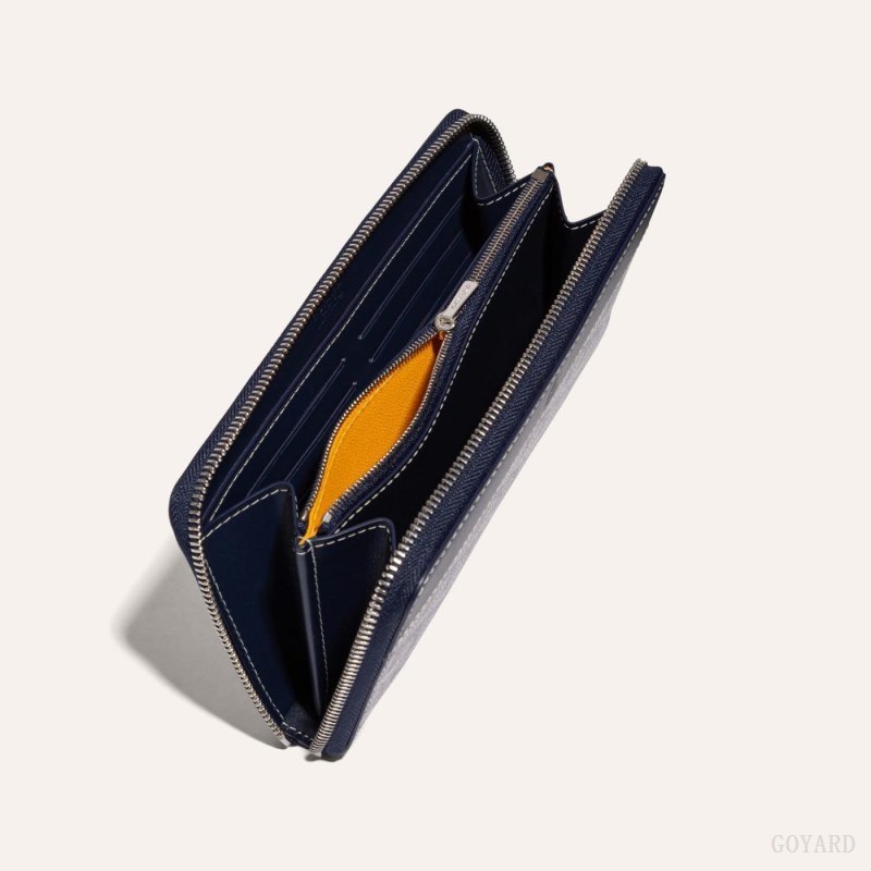 Navy Blue Goyard MATIGNON GM WALLET | FFMI5567