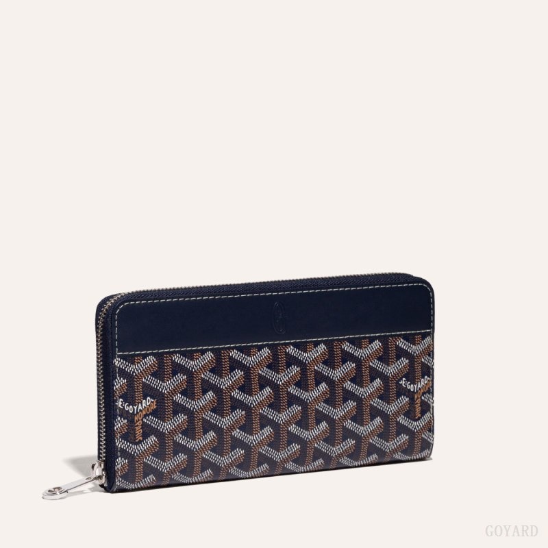 Navy Blue Goyard MATIGNON GM WALLET | FFMI5567