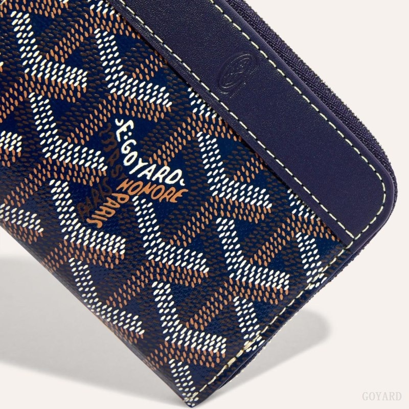 Navy Blue Goyard MATIGNON MINI WALLET | TWIB6481