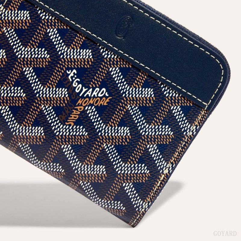 Navy Blue Goyard MATIGNON PM WALLET | QYLA0909