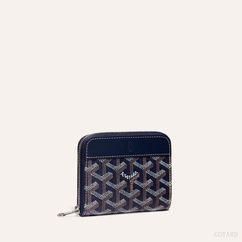 Navy Blue Goyard MATIGNON PM WALLET | QYLA0909