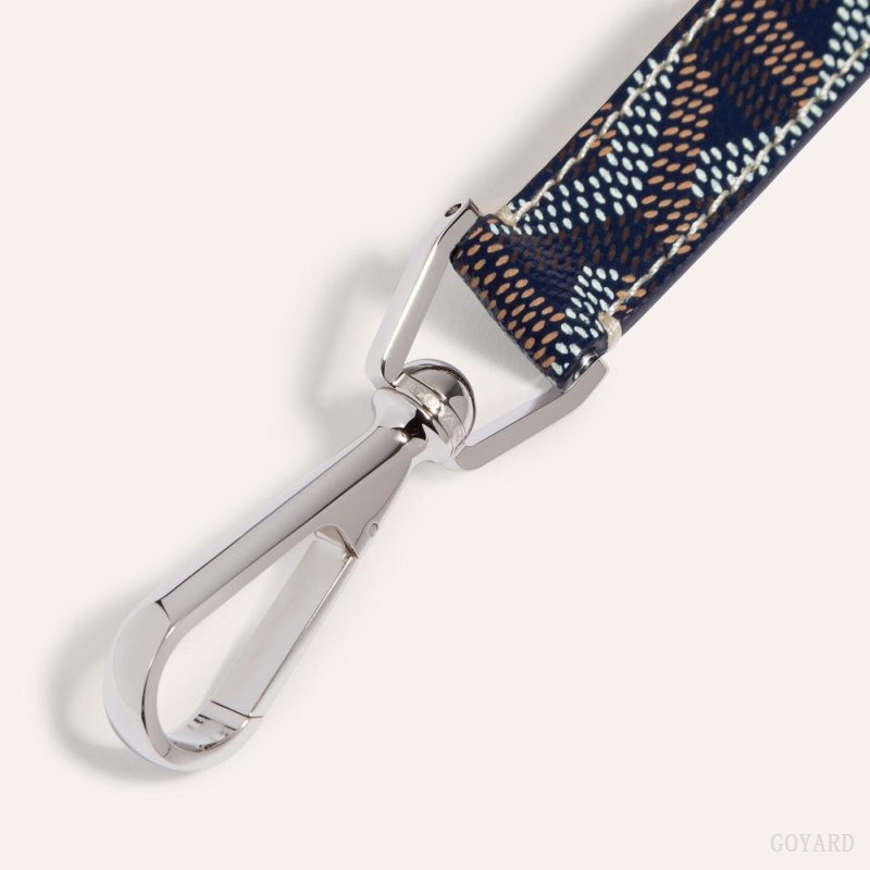 Navy Blue Goyard MOUSQUETON KEY RING | PDJA5910