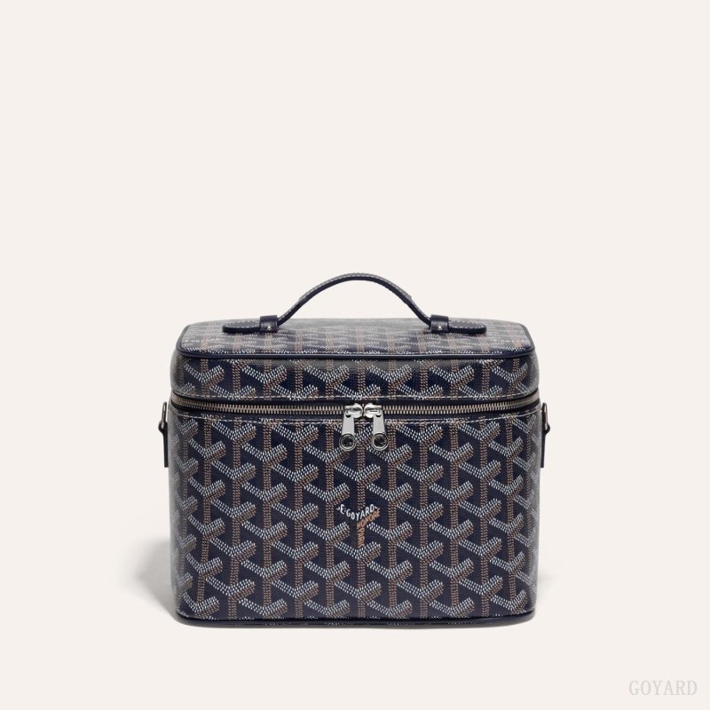 Navy Blue Goyard MUSE VANITY CASE | BAFY0161